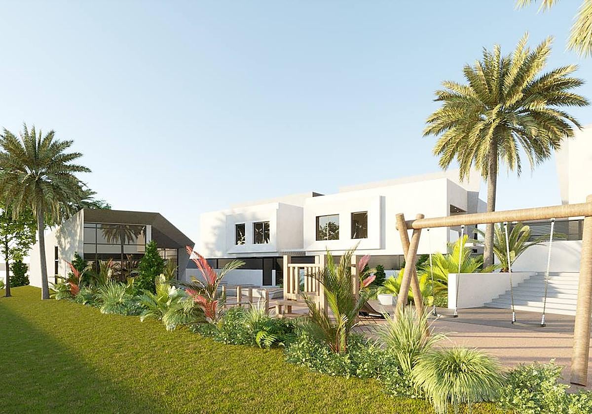 Imagen principal - Así son los nuevos y lujosos chalets de más de 1,3 millones de euros en la avenida de Denia en Alicante