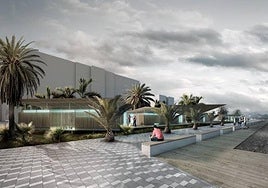 Proyecto de los nuevos vestuarios en la Playa de San Juan.