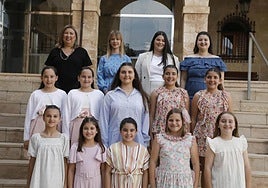 Las candidatas a falleras mayores de Dénia del próximo ejercicio.