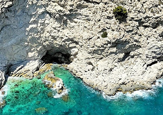 Acantilado en el que se ha realizado el rescate.