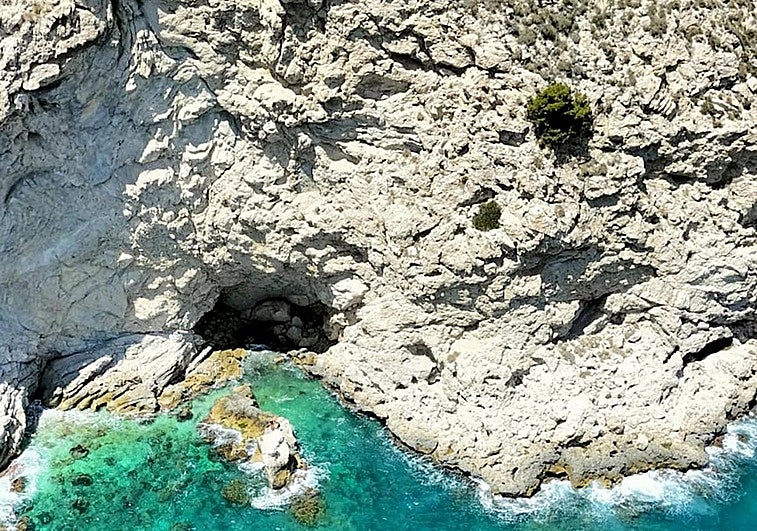 Acantilado en el que se ha realizado el rescate.