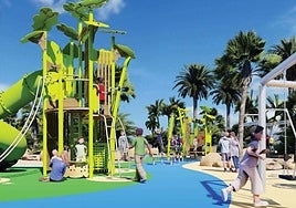 Proyección de las nuevas áreas infantiles que se construirán en el Palmeral.