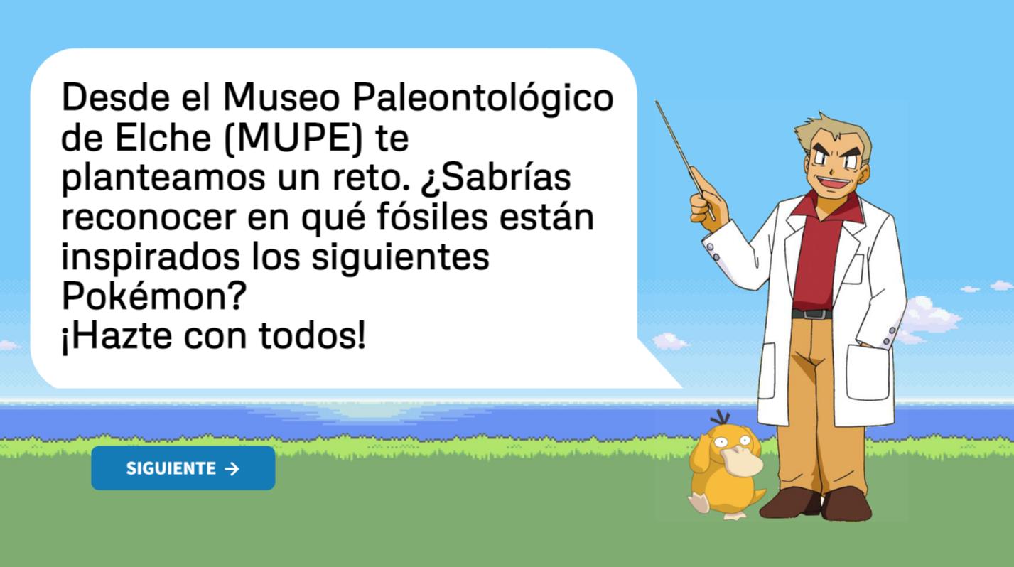 Juego interactivo del Mupe con Pokémon.