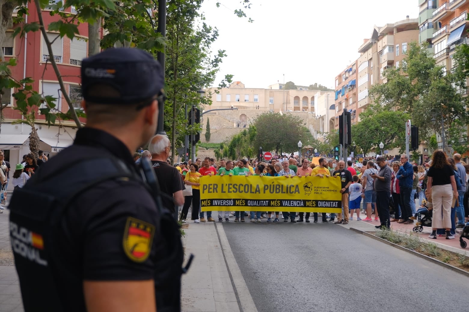 La marea verde toma Alicante en defensa de la educación pública