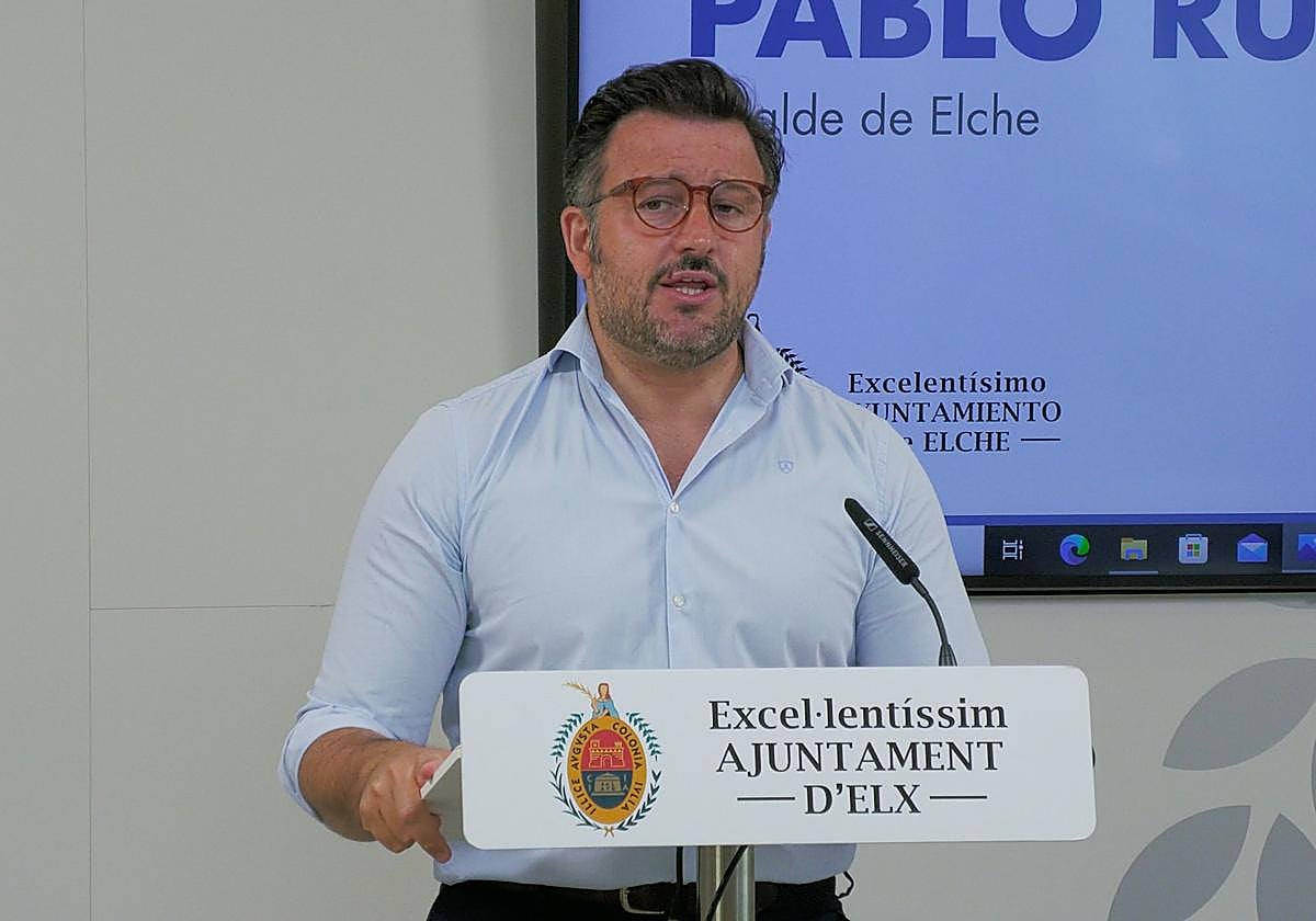 El alcalde, Pablo Ruz, en una imagen de archivo.