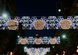 Así son las luces de Hogueras en la Rambla de Alicante.