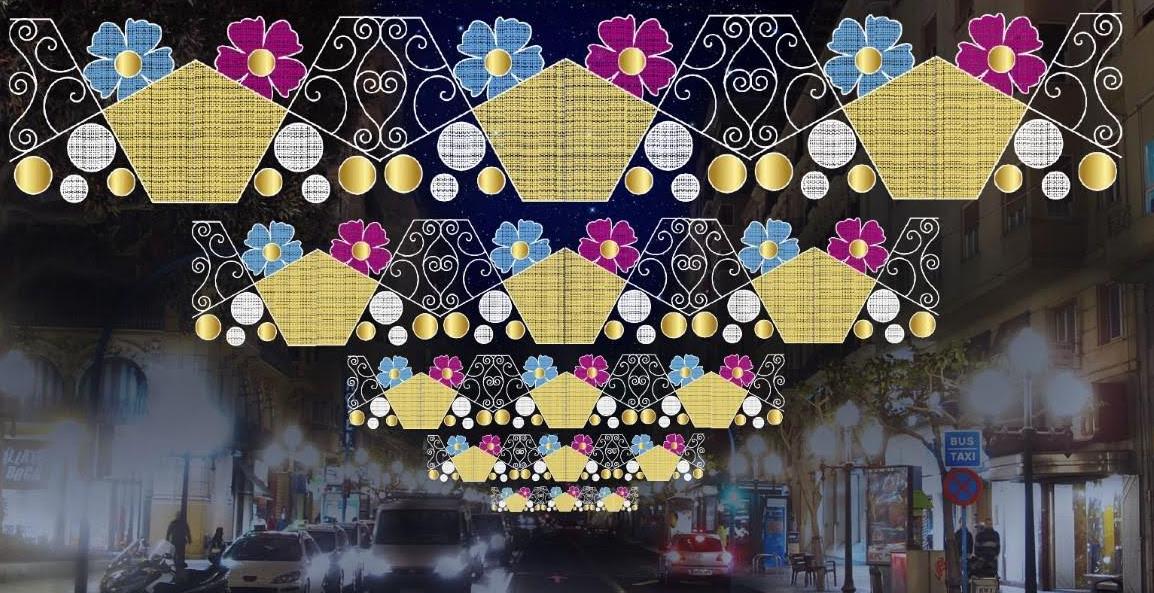 Imagen principal - Encendido de luces de las Hogueras de Alicante y actos del fin de semana: pregón y mascletàs