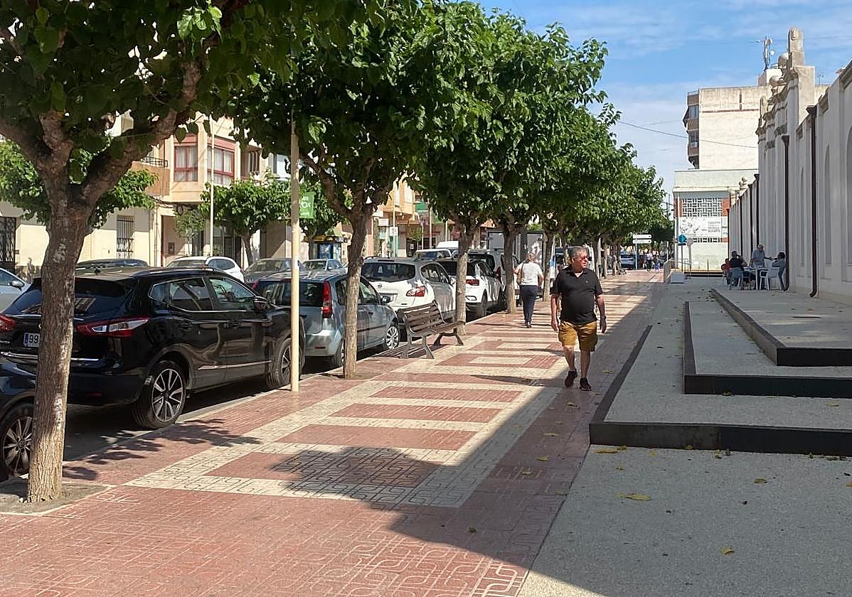 Avenida Carlos Soler, donde se ubicará el mercadillo municipal a partir de julio.