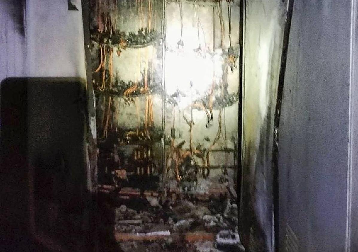 Incendio del cuadro.