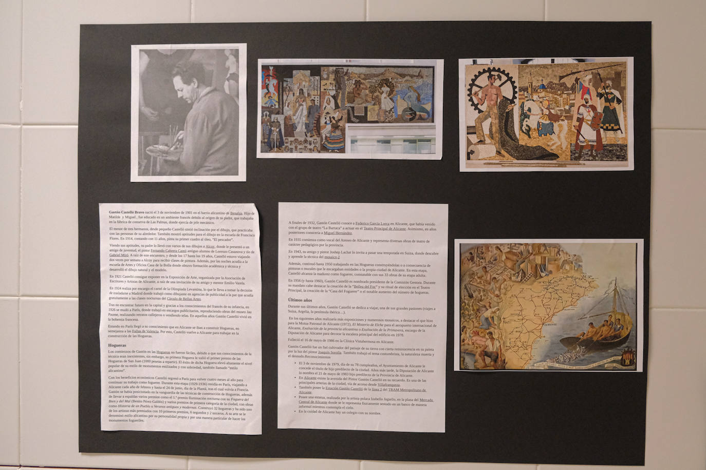 El arte de Gastón Castelló y Eusebio Sempere se reinventa en un colegio de Alicante