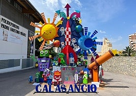 Hoguera ganadora del Concurso Escolar 2023.