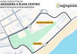 Recorrido del autobús urbano gratuito de La Vila para este verano.