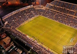 Estadio José Rico Pérez a vista de pájaro.