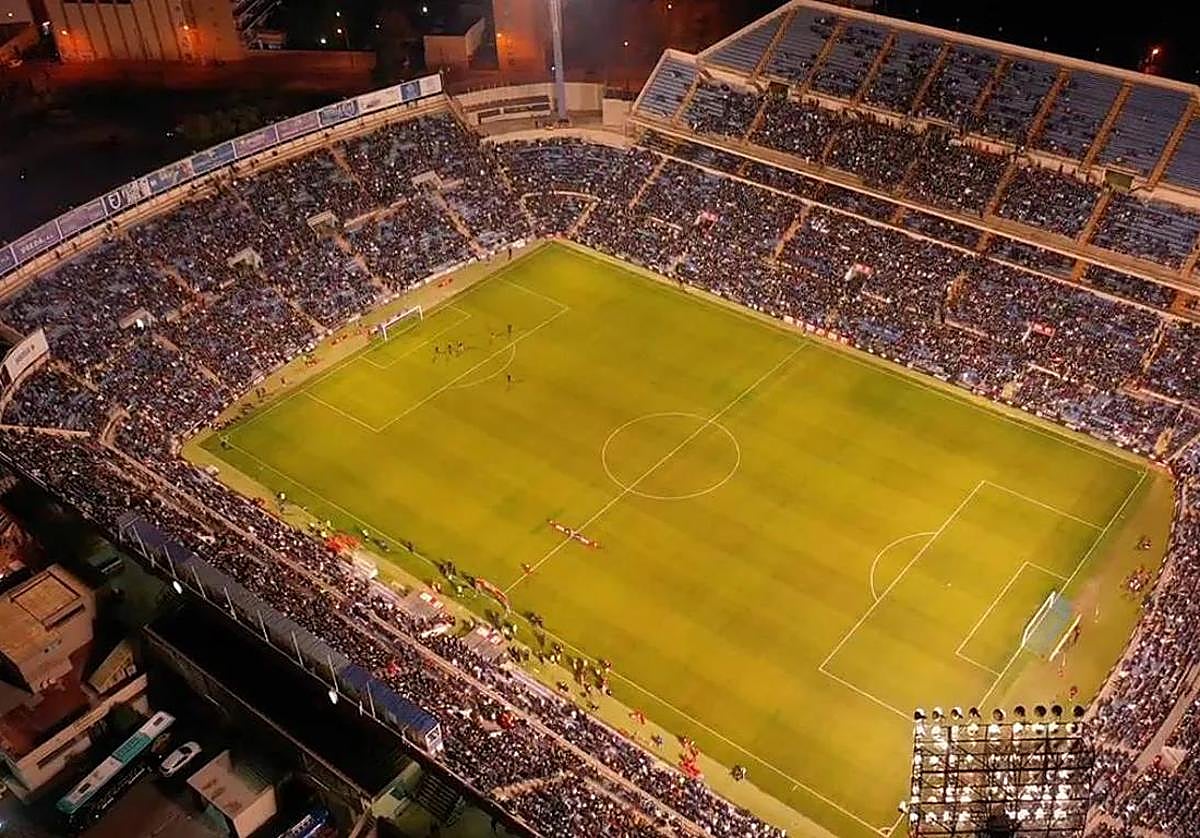Estadio José Rico Pérez a vista de pájaro.