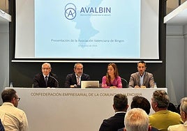 Momento de la presentación de la Asociación Valenciana de Bingos.