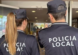 Agentes de la policía local de Elche.
