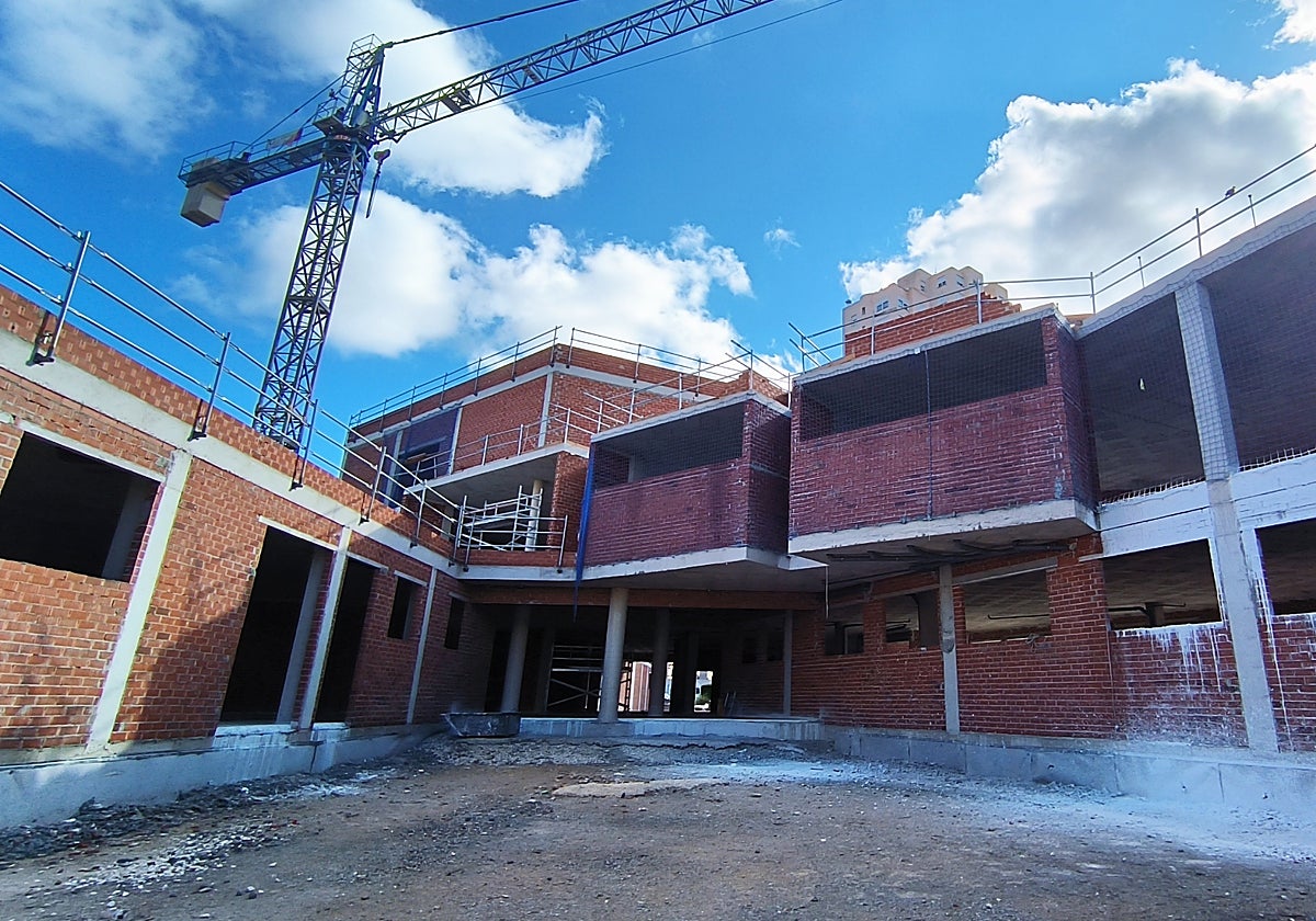 Imagen del estado actual de las obras del centro de salud del Rincón de Loix