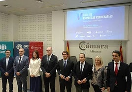 Rueda de prensa de las empresas centenarias.