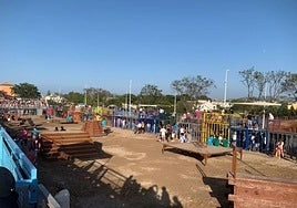 Aspecto que presentaba el recinto taurino de Xàbia esta tarde.