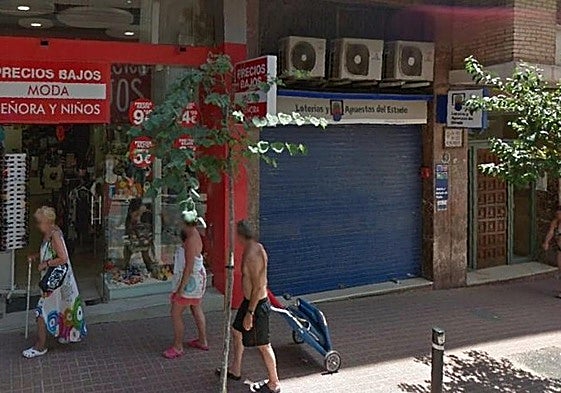 Administración de Lotería de Benidorm donde ha tocado el premio.