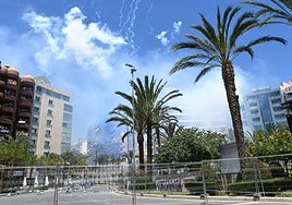 Momento de la mascletà del viernes 21 de junio.