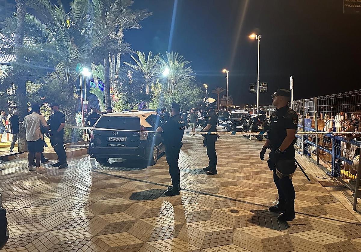 Dispositivo de Policía Nacional en el Postiguet.