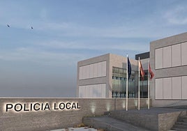 Recreación del edificio nuevo de la Policía Local.