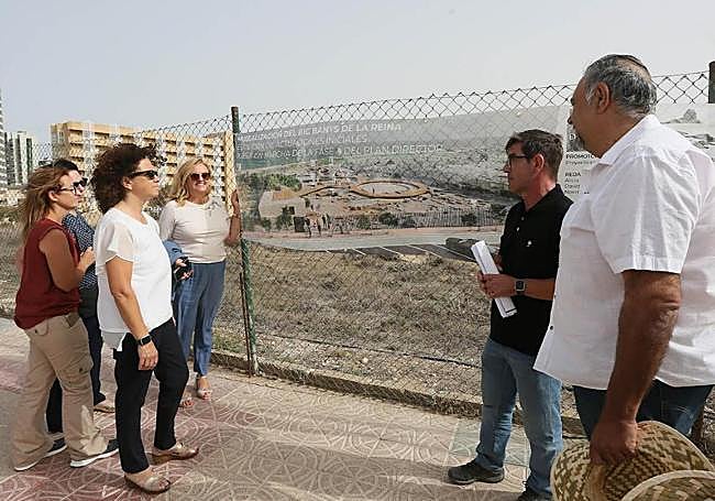 Visita a las obras de musealización de los Baños de la Reina de Calp.