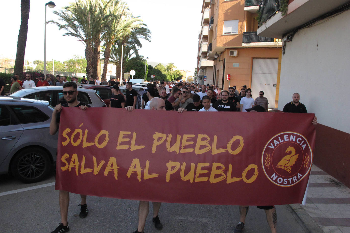Manifestación de repulsa en Gata de Gorgos por el asesinato de David Lledó