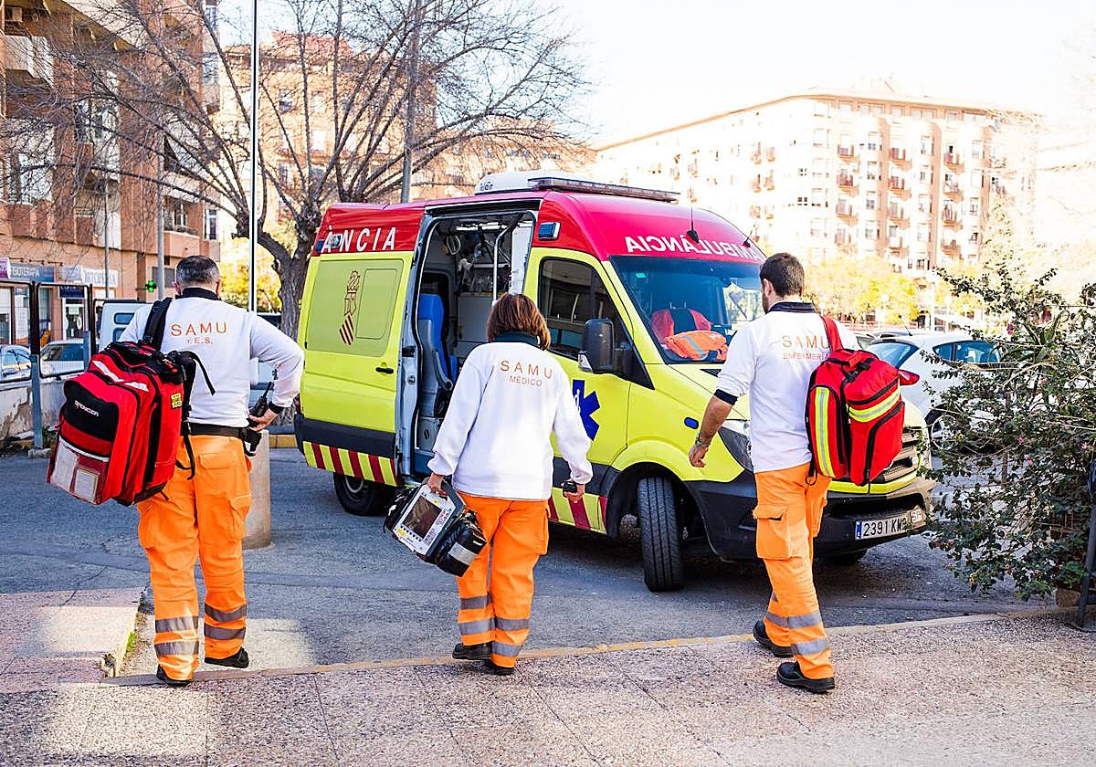 Personal del SAMU en la Comunitat.