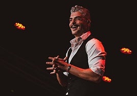 Txabi Franquesa en su espectáculo 'Escocía'.