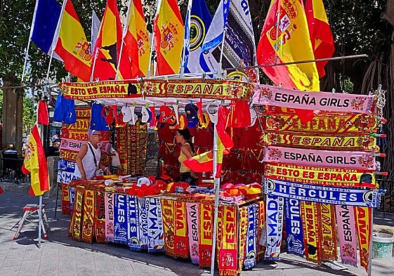 Puesto en la Plaza Calvo Sotelo frente a la avenida Doctor Gadea