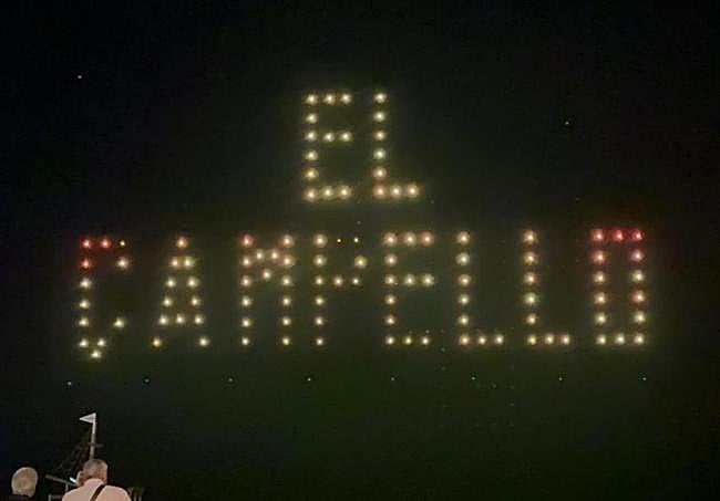 Espectáculo de drones.