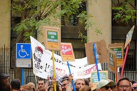Huelga de educación celebrada el pasado mes de mayo en Alicante.