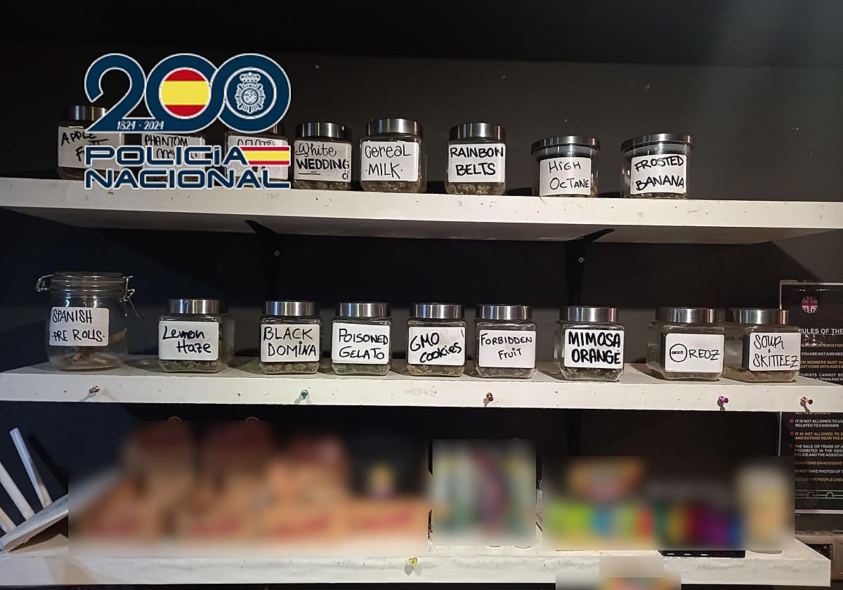 Droga aprehendida en la operación.