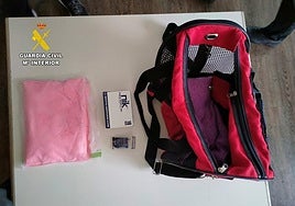 El medio kilo de cocaína rosa o 'tusi' intervenido a una pareja en el puerto de Dénia.