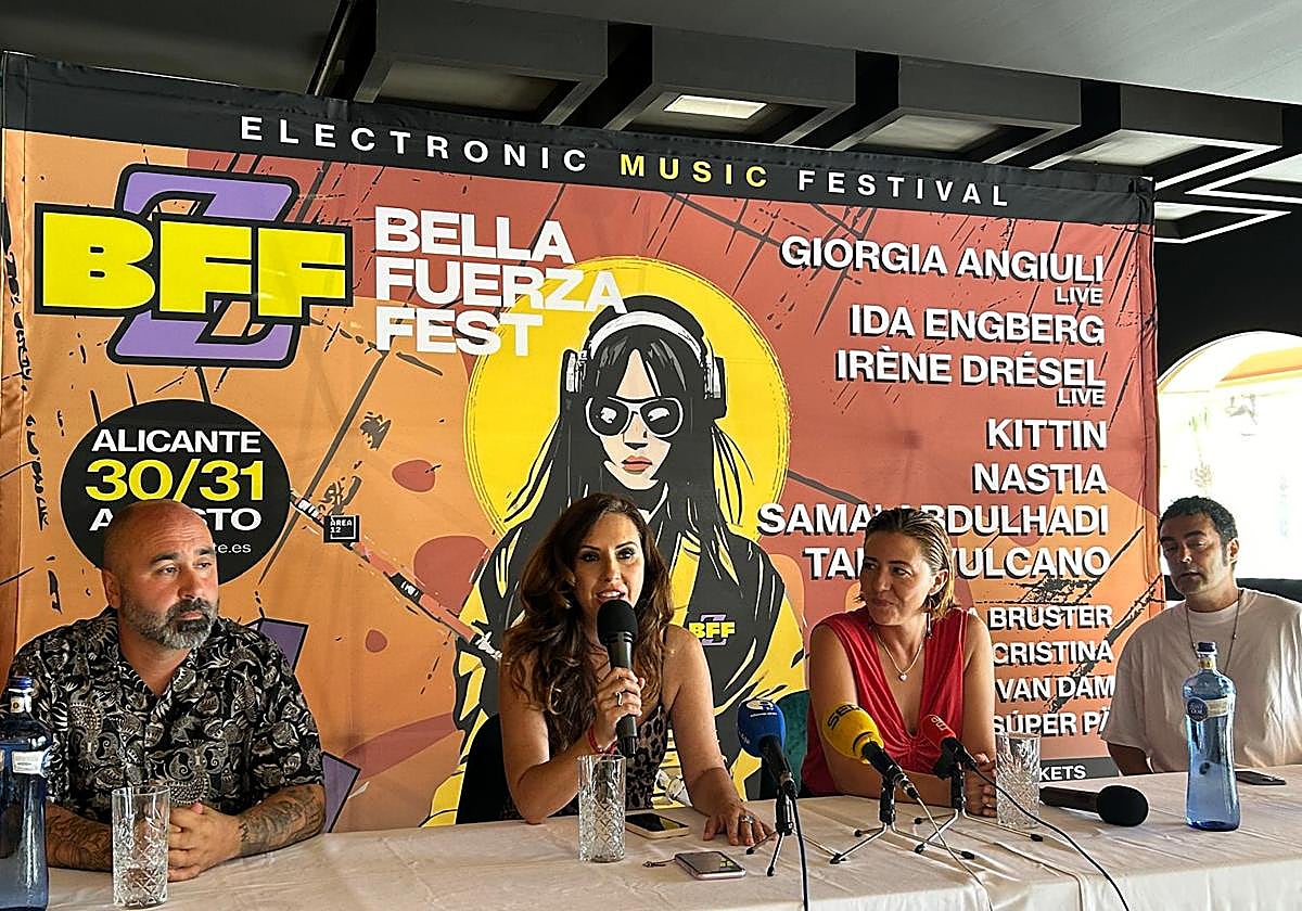 Presentación de Bella Fuerza Fest, el festival de música electrónica que se va a celebrar en Alicante