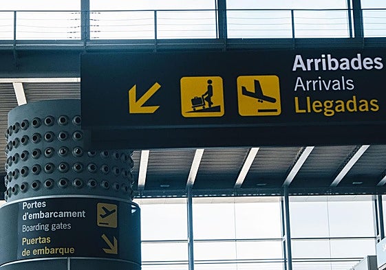 El aeropuerto Alicante-Elche.