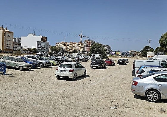 Uno de los aparcamientos disuasorios puestos en La Vila.