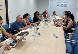 Reunión entre la Conselleria de Educación y los representantes sindicales.