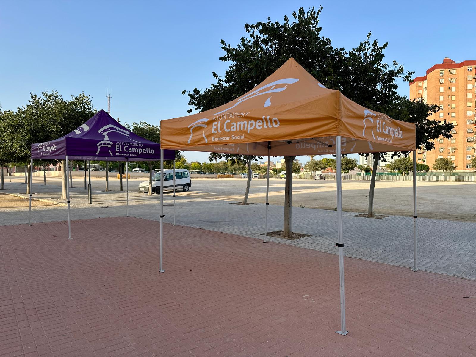 La carpas naranja y violeta de El Campello.