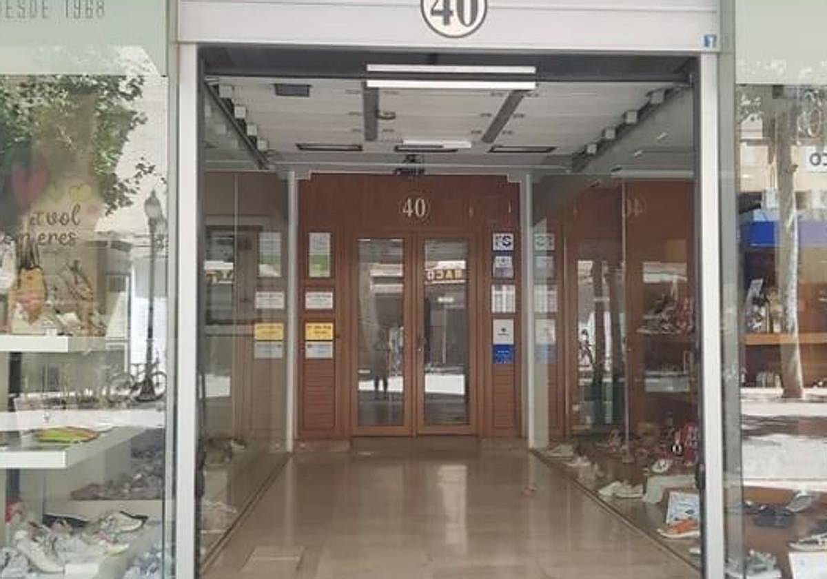 Edificio que fue desalojado.