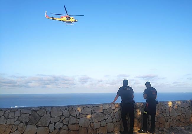 Rescate del escalador.