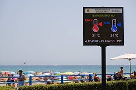 Imagen de la playa del Postiguet.