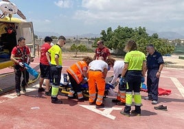 Imagen de archivo de un rescate en helicóptero.