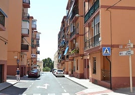 Fachadas de unas viviendas en Xixona.