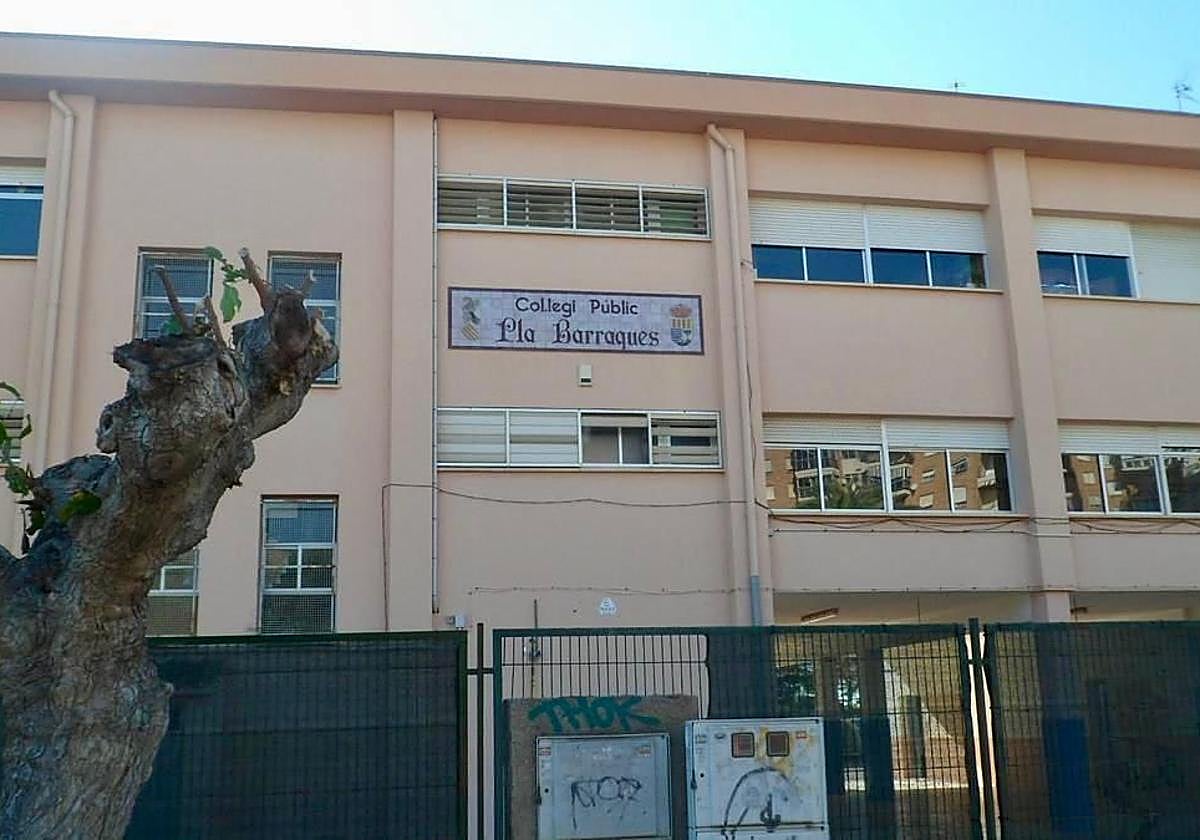 El colegio público Pla Barraques de El Campello.
