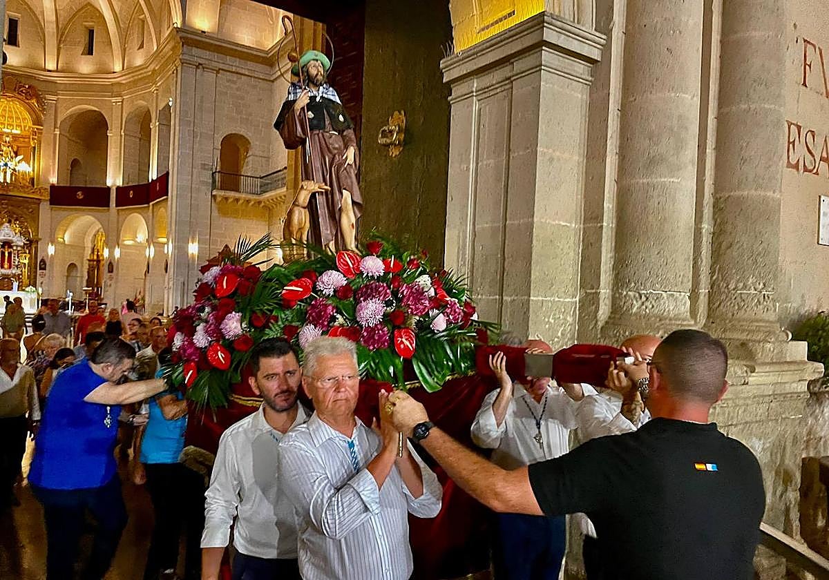 El patrón San Roque.