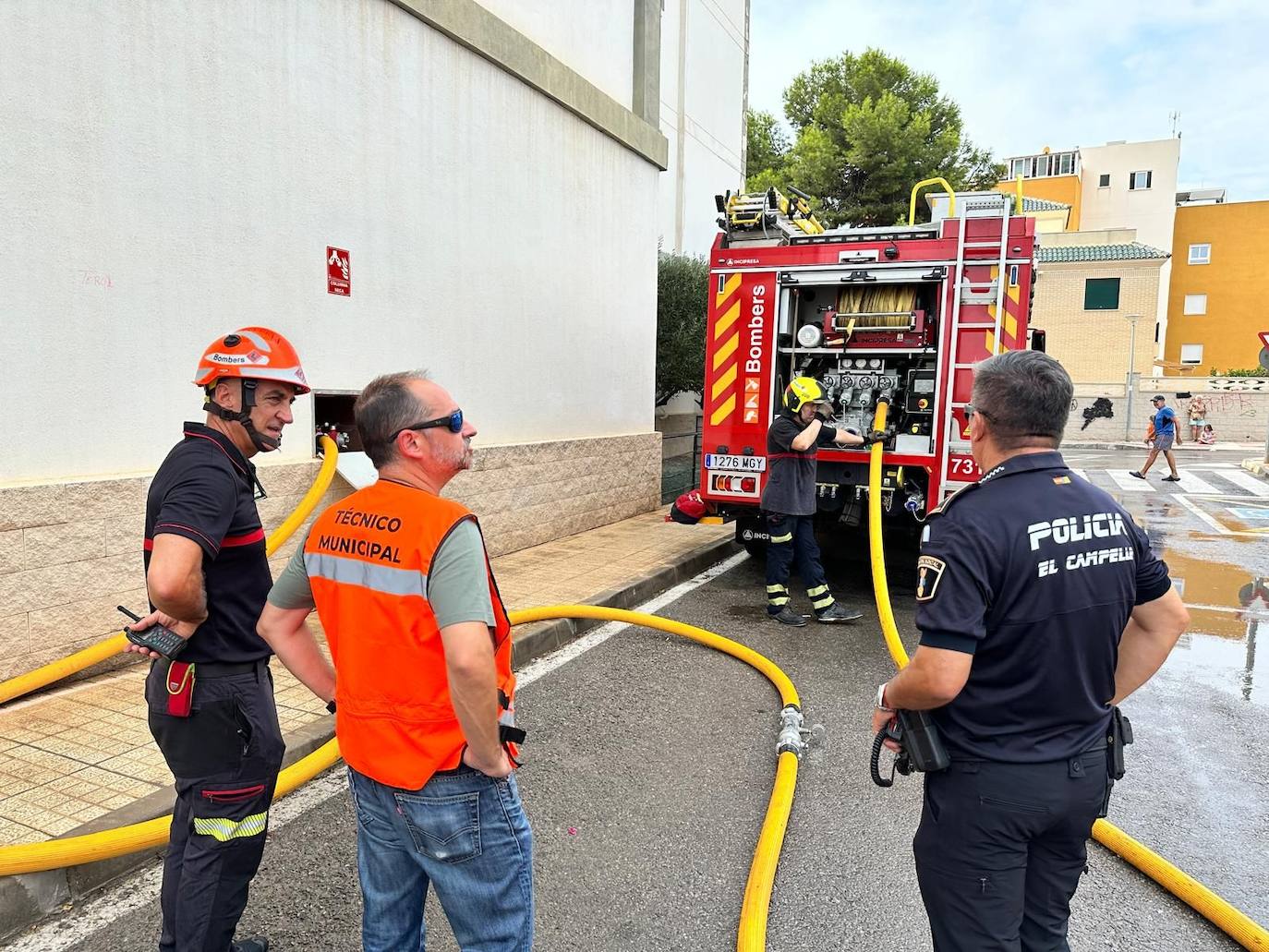 Inspecciones técnicas de las &#039;columnas secas&#039; antiincendios en El Campello