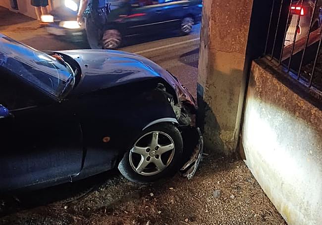 Colisión del vehículo en les Rotes